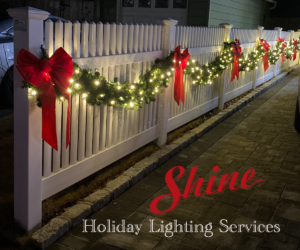 holiday lighting fence