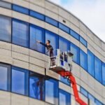 High rise window cleaning