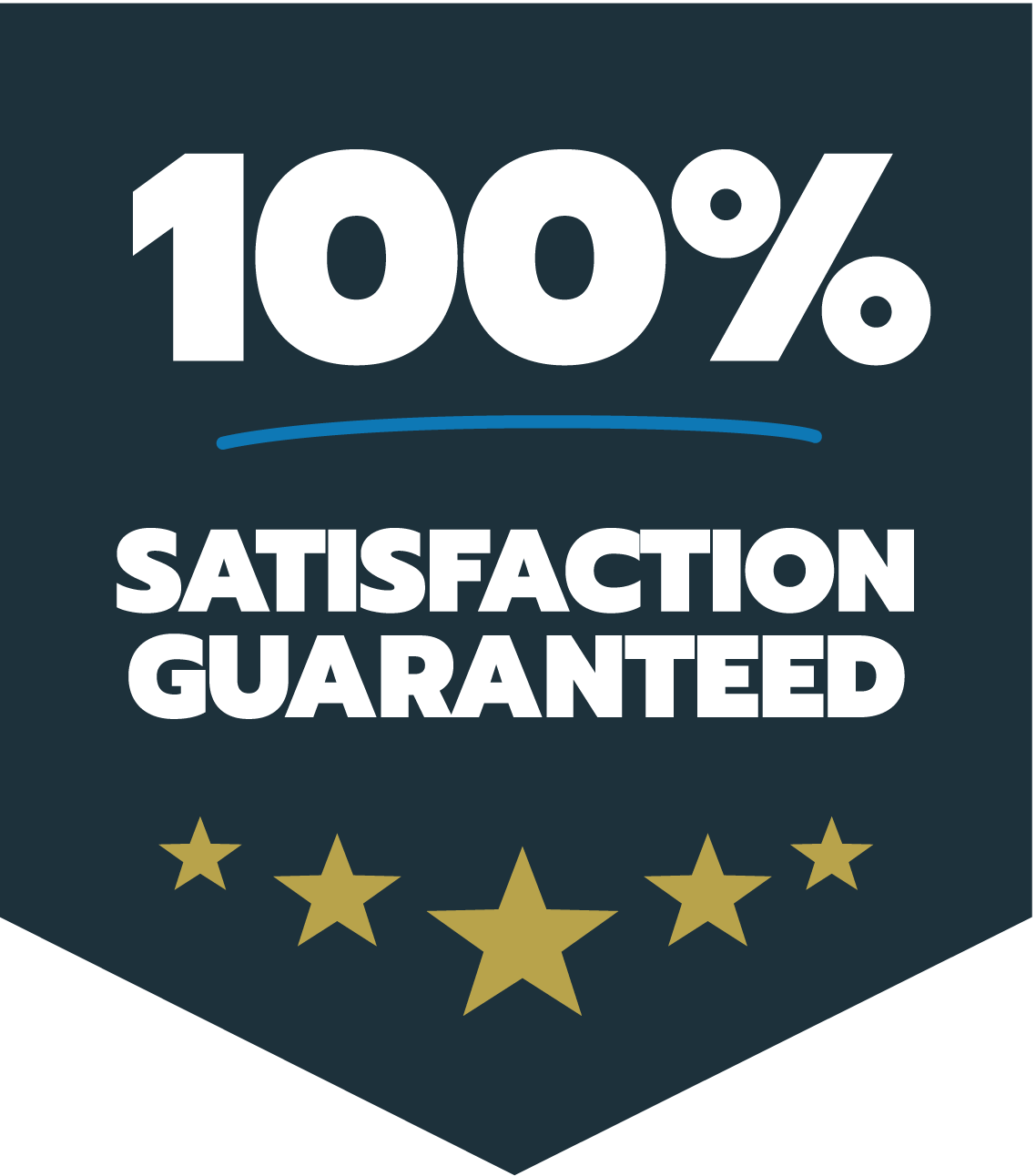 100% satisfaction guaranteed