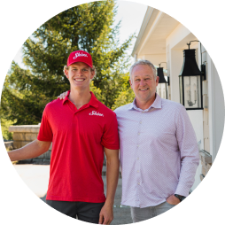 Two Shine team members standing together