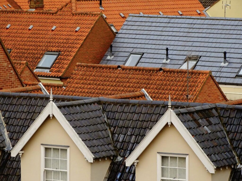 Rows of roofs