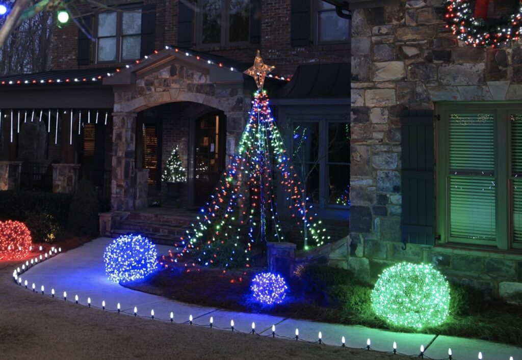 outdoor tree lights ideas