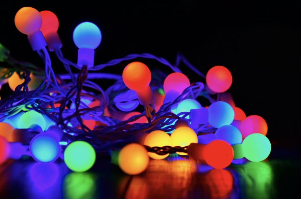 Christmas string lights