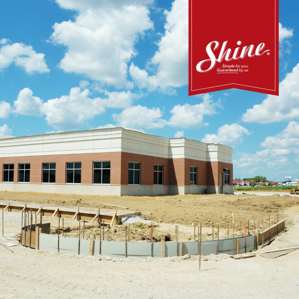 commercial construction cleanup by Shine