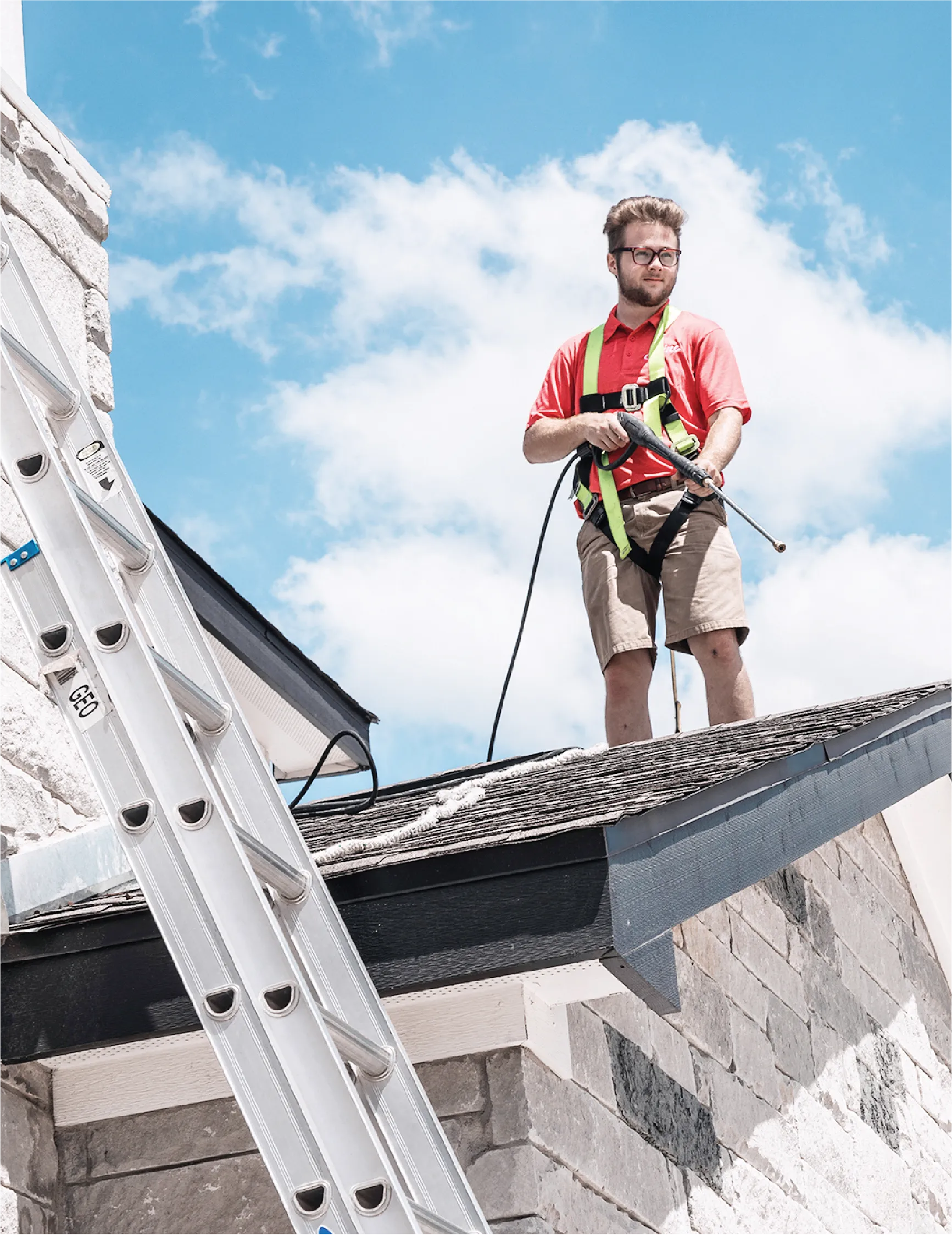 Shine roof washing