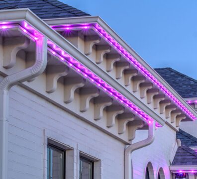 A home with permanent lighting