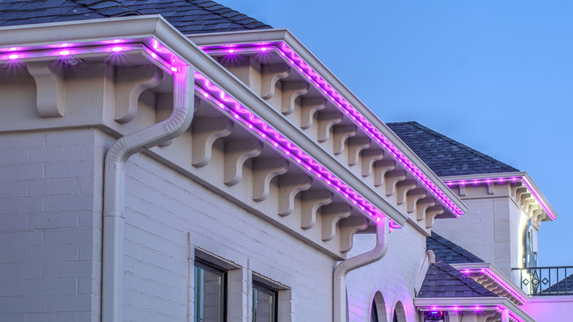A home with permanent lighting
